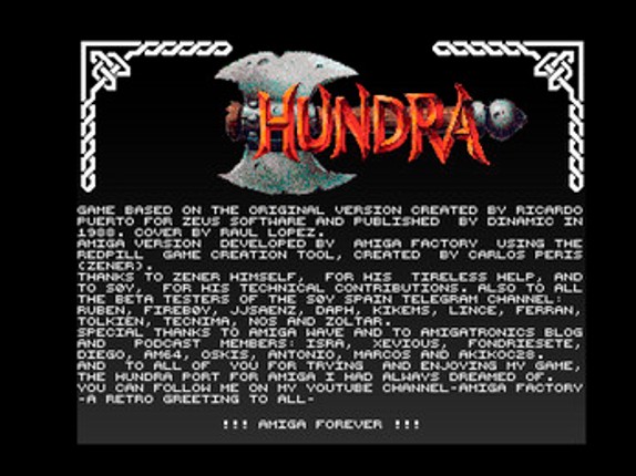 Hundra - AMIGA screenshot