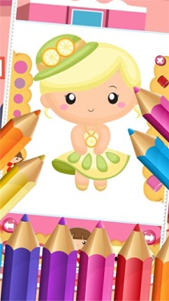 Little Princess Food Coloring World Drawing Story Kids Game screenshot