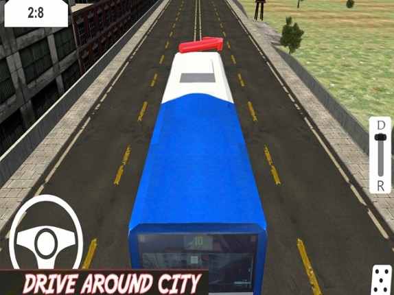 Parking Bus In City Image