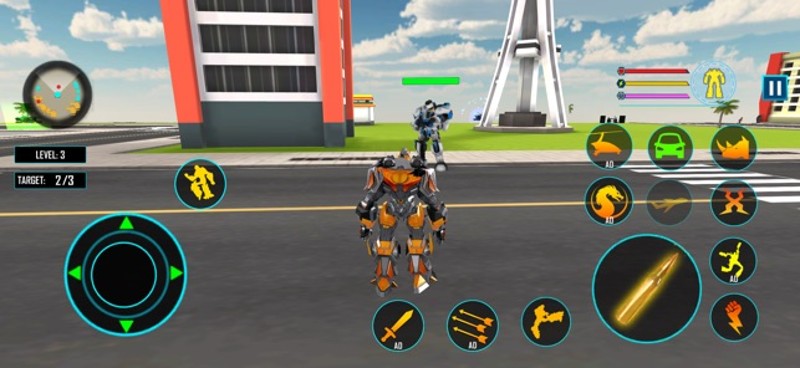 Rhino Robot War Car Transform Image