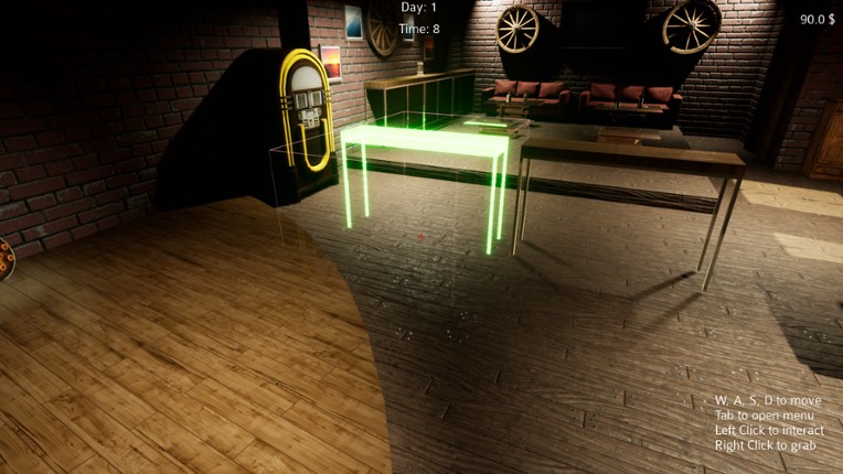 The PUB simulator screenshot
