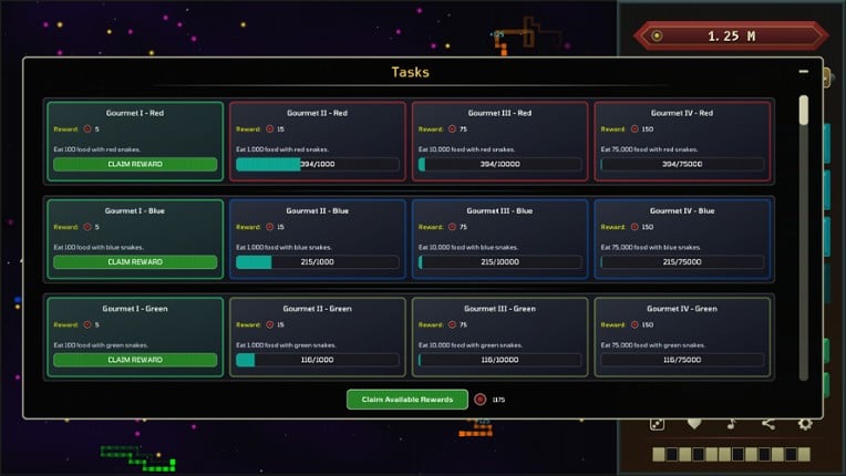 Auto Snakes in Outer Space screenshot