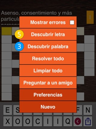Crosword in Spanish Image