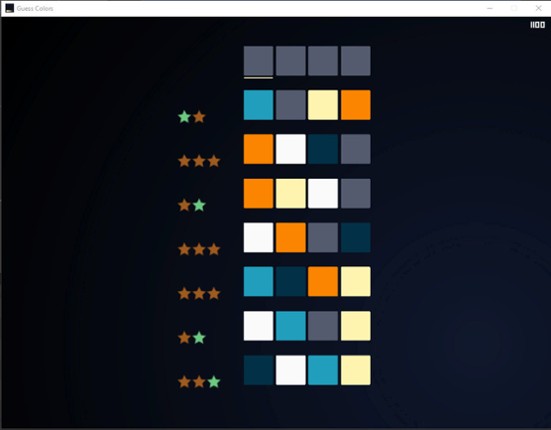 Guess Colors screenshot