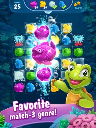 Mermaid match 3. Solve puzzle! screenshot