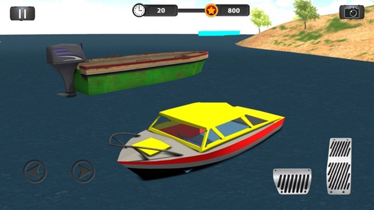Real Police Boat Parking Simulator Game 3d screenshot