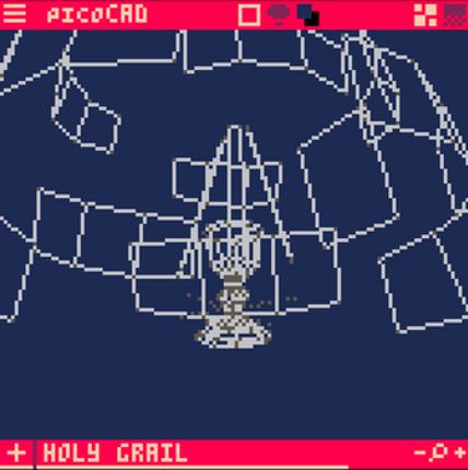 [picoCAD] The Holy Grail screenshot