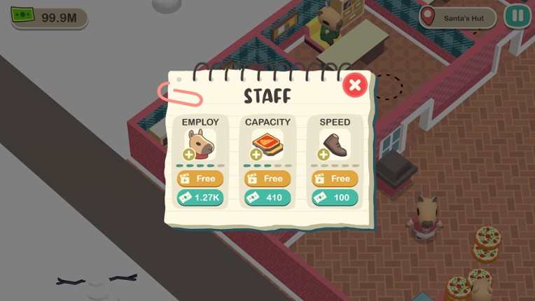 Capybara Pizza Cafe screenshot