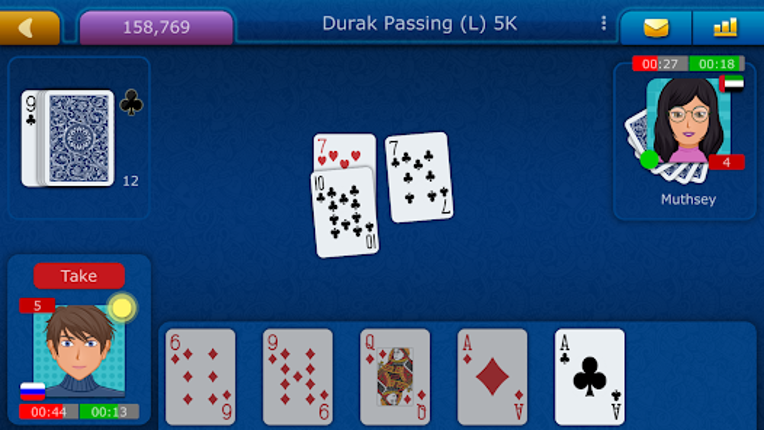 Durak LiveGames online screenshot