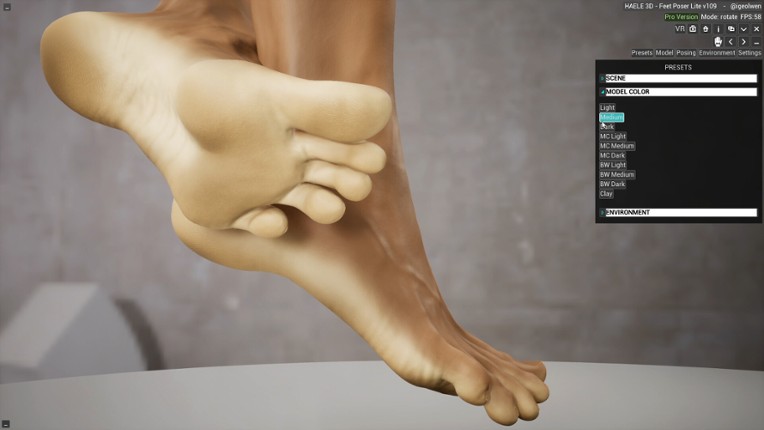 HAELE 3D - Feet Poses Lite - Drawing References screenshot