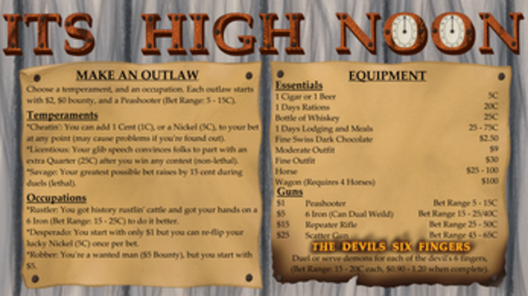 IT'S HIGH NOON Image