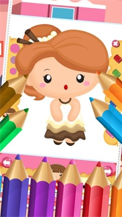Little Princess Food Coloring World Drawing Story Kids Game screenshot