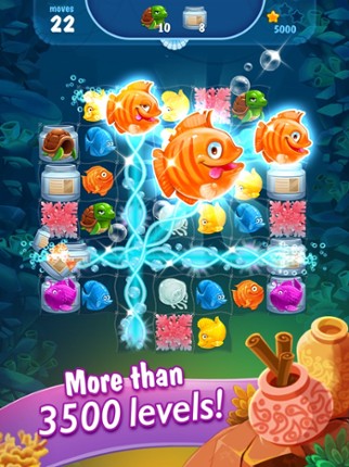 Mermaid match 3. Solve puzzle! screenshot