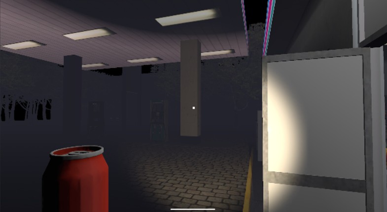 Midnight Gas Station Image
