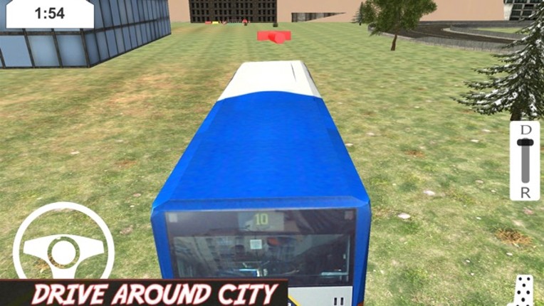 Parking Bus In City Image