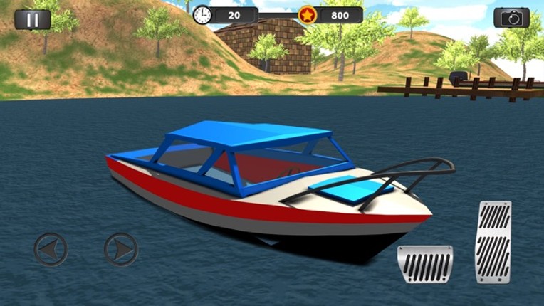 Real Police Boat Parking Simulator Game 3d screenshot