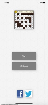 Crosword in Spanish screenshot