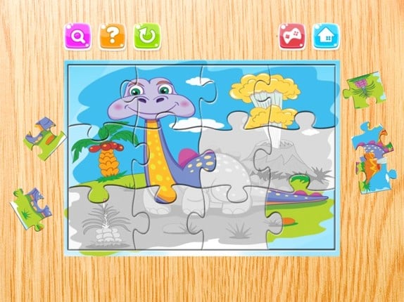 Dino Puzzle Games Free - Dinosaur Jigsaw Puzzles for Kids and Toddler - Preschool Learning Games Image