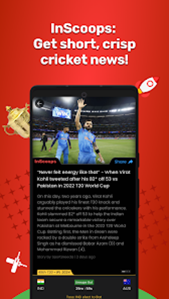 CricRocket : Cricket Live Line screenshot