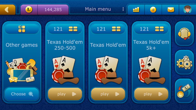 Poker LiveGames online screenshot