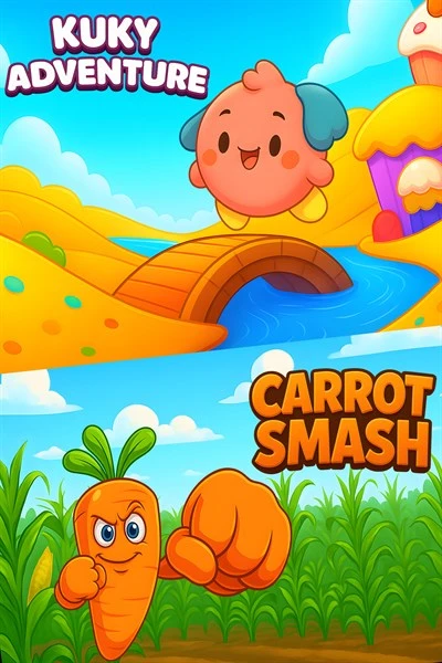 Games like Kuky Adventure + Carrot Smash (Bundle)