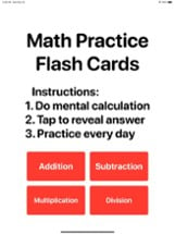 Math Practice Flash Cards Image