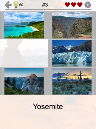 National Parks of the US: Quiz screenshot