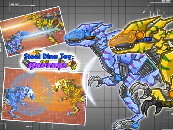 Steel Dino Toy：Mechanic Raptors - 2 player game screenshot