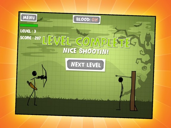 Stickman Pumpkin Shooting Showdown Bow and Arrow Free: Halloween Edition screenshot