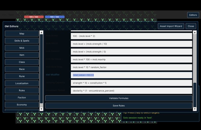 Wellspring OLC screenshot