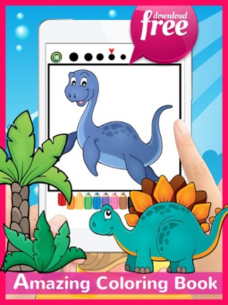 DinoArt Dinosaurs Coloring Book For Kids &amp; Toddler screenshot