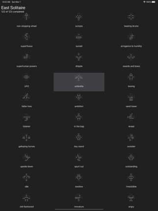 East Solitaire screenshot