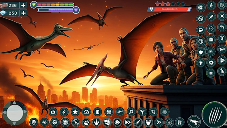 Dino T Rex City Attack Image