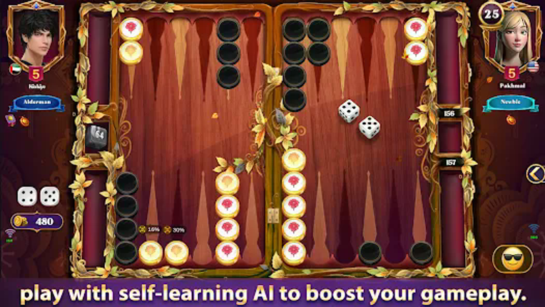Cafe Backgammon: Board Game screenshot