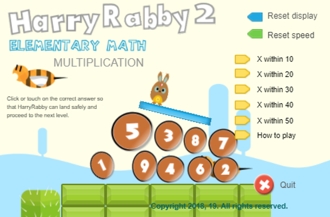 HarryRabby 2 Simple Multiplication Full Version Game Cover