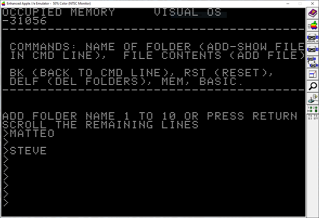 Games like VISUAL APPLE II OS ENCRYPTED