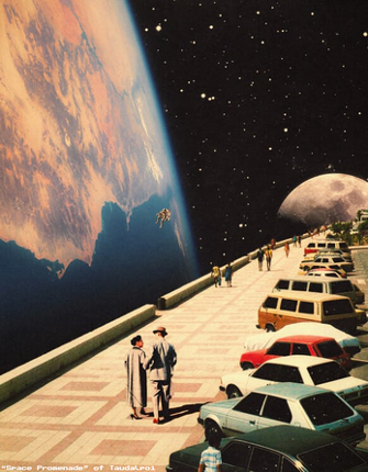 Retro Mars Exploration Image