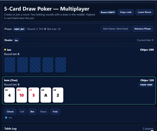 5-Card Draw Poker Image