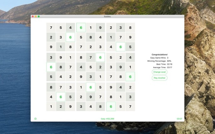 Apparent Sudoku screenshot