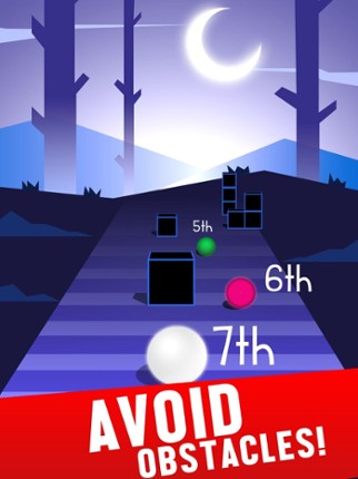 Ball Race on Color Road screenshot