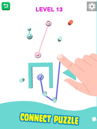 Color Rope Puzzle: Roll Around screenshot