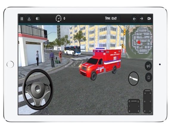 Emergency Ambulance Car Driver Image