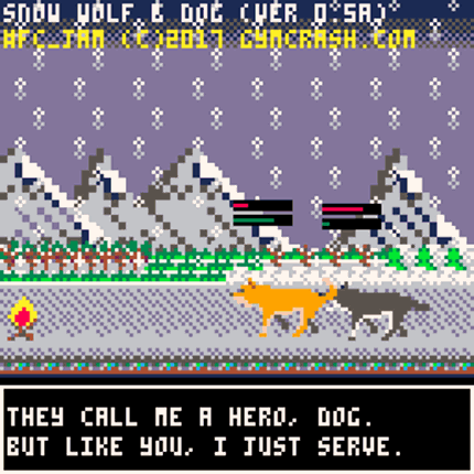 Snow Wolf and Dog (#FC_JAM Edition) screenshot