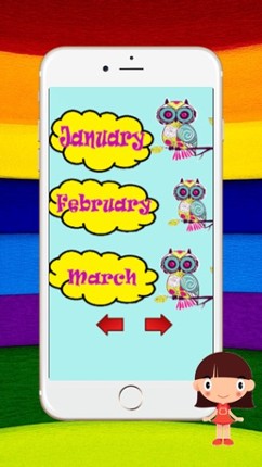 Learn English Vocabulary Month And Christmas : Game Education For Kids Free!! screenshot