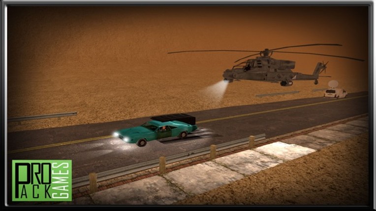 Reckless Enemy Helicopter Getaway - Dodge Apache attack in highway traffic screenshot