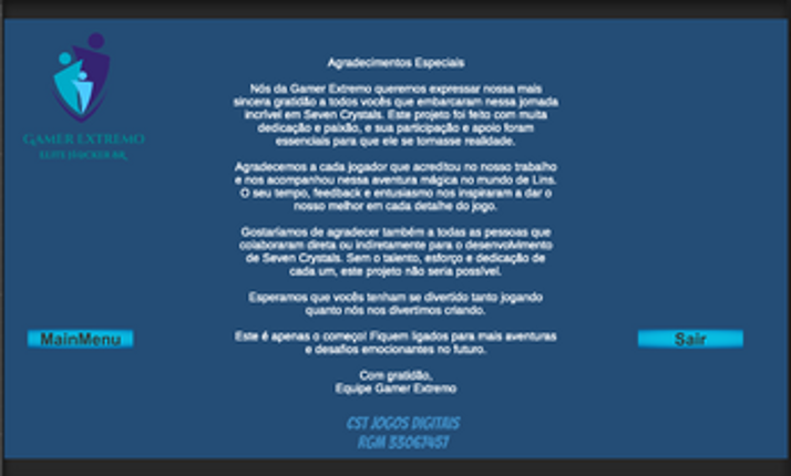 Seven Crystals screenshot