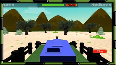 Tank Shooter at Military Warzone Simulator Game Image