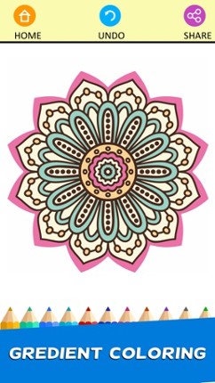 Adult Mandala Coloring Book Therapy Stress Relief Image