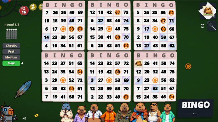 Capybara Bingo Image
