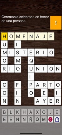 Crosword in Spanish screenshot